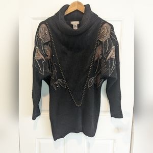Vintage 1980s Angora Silk Oversized Sweater